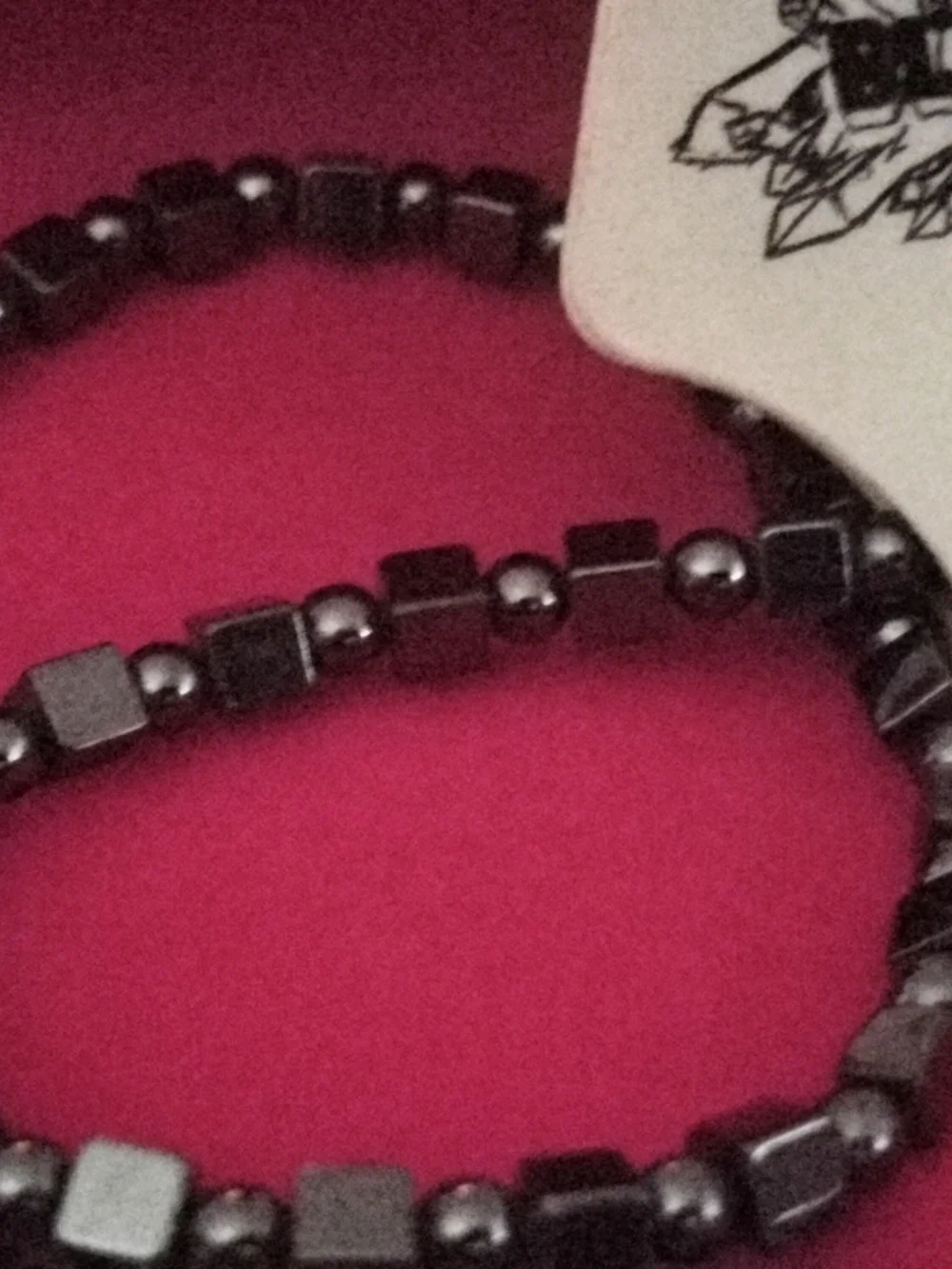 Black Market Minerals Hematite Beaded 18-in Necklace